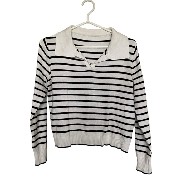 Striped Knit Polo - Picture 1 of 7